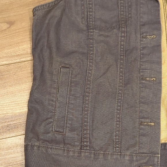 Carhartt Dark Gray Denim Vest with Removable Hood - Picture 7 of 10